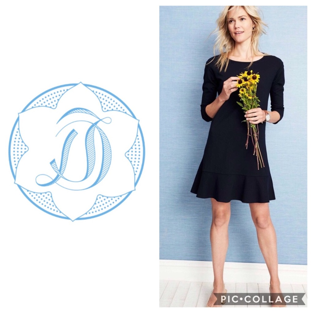 Draper James Solid Tulip Long Sleeve Dress